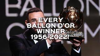 Every ballon d'or winner 1956-2022! |NoelFootball