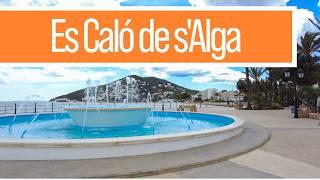 Spanish Island Paradise: Walk from Es Caló de s'Alga Beach to Santa Eulalia's Ornamental Fountain