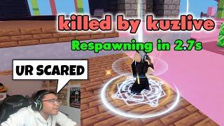 I Stream Sniped MILYON And Beat HIM.. (Roblox Bedwars)