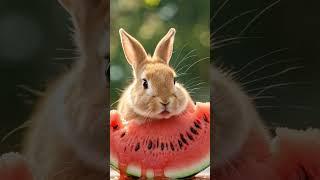 Watch What Happens When a Bunny Meets a Watermelon for the First Time!