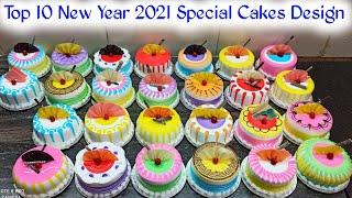 Top 10 New Year 2021 Special Cakes Design | Happy New Year Cake 2021 | Pineapple Cake