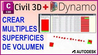 Superficies de Volumen Civil 3d Dynamo