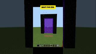 Half portal in minecraft #minecraft #shorts #trending #gamerzanando