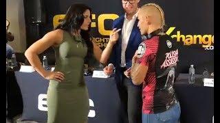 Cheyanne Vlismas vs. Karolina Wójcik - Press Conference Face-Off - (EFC 74) - /r/WMMA