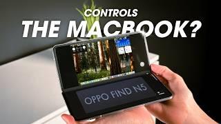 This 4.21mm Thin Foldable Phone Controls Your Macbook! - OPPO Find N5