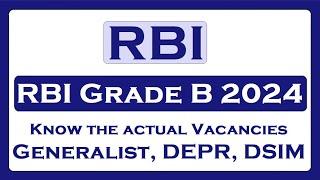 RBI Grade B 2024: Know the Actual Number of Vacancies!