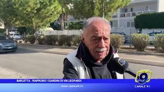 Barletta - Riaprono i Giardini di via Leopardi