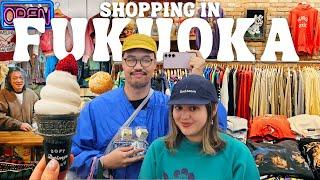 Thrifting in Japan  Vintage Shopping in Fukuoka Vlog, Best Yatai Food Stalls, Places to Eat 2024