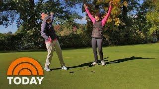 Sheinelle And Dylan Tee Up For A Day Of Golf And Dance | TODAY