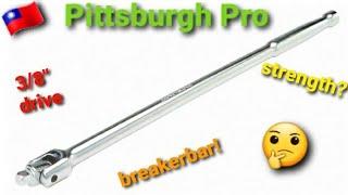 Pittsburgh pro 3/8 breaker bar 17" overview.