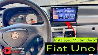 Instalação Multimídia 9” Fiat Uno  