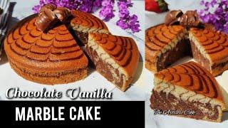 Marble Cake Recipe | Chocolate Marble Cake | Marble Pound Cake | Soft Easy Zebra Cake