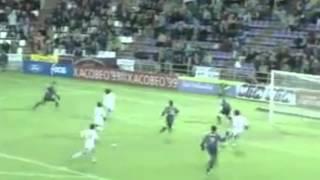 Xavi's first goal in La Liga (vs Valladolid, 1998/99)