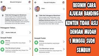 cara terbaru ajukan banding konten tidak asli atau KTA||di FB profesional 2024