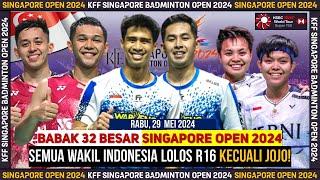 Hasil Lengkap Day 2 Singapore Open 2024 R32 : 6 WAKIL LOLOS R16 #singaporeopen2024 #bwf