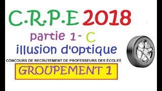 corrigé CRPE 2018 groupement 1-Maths -partie 1  C illusion optique