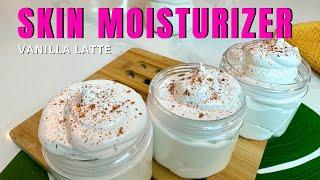 How To Make Whipped Body Butter VANILLA LATTE Skin Moisturizer Easy Beginner DIY Skincare Recipe