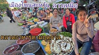 #food#เที่ยวลาว อาหารตามฤดูกาล ตลาดเมืองโพนสะหวัน #แขวงเชียงขวาง #สปปลาว #สาวลาว #ชนเผ่าม้ง น่ารัก