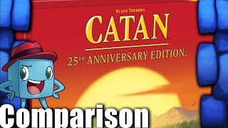 Catan: 25th Anniversary Edition Comparison - with Tom Vasel