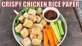 Crispy Delicious Chicken Rice Paper Recipe (KOREAN Style) | 바삭하고 맛있는 라이스페이퍼치킨  