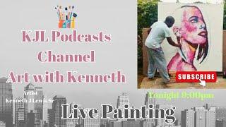 KJL Podcast Live Painting Working on a Series