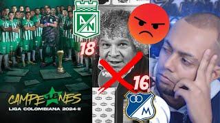 ATLETICO NACIONAL CAMPEON DE LIGA 2024 Y SE ALEJA DE MILLONARIOS. GAMERO TE ALCANZARON INCREIBLE! 