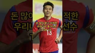 돈 많이 받고 이적한 우리나라 축구선수 TOP 13