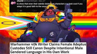 Warhammer 40K Writers CONFIRM Female Custodes are CANON?! + Woke Artist Spites Fans & FAILS HORRIBLY