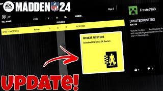 How to get CUSTOM/UPDATED Rosters in Madden 24!
