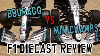 BBurago VS Minichamps Mercedes W10 - F1 Diecast Review