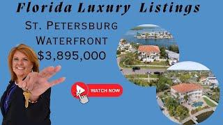 TOURING A $3,895,000 MEDITERRANEAN STYLE WATERFRONT LUXURY HOME | ST. PETERSBURG, FLORIDA | 2024