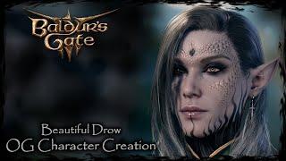 BALDUR'S GATE 3 || Beautiful Drow [Original Character #322] - Female Character Creation