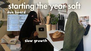 NEW YEAR MOTIVATION | Making a "dua" board, building routines & growing a YouTube channel