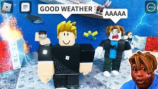 ROBLOX Natural Disaster Survival Crazy Moments (Funny Memes) 