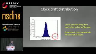 NSDI '18 - Exploiting a Natural Network Effect for Scalable, Fine-grained Clock Synchronization