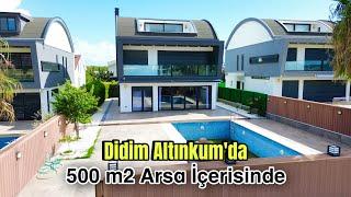 Didim Altınkumda Satılık 500 mt Arsa İçerisinde Full Eşyalı Denize Yakın Müstakil 4+1 Villa / No:45