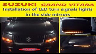 How to install LED Turn Signals in the Side Mirrors on Suzuki Grand Vitara | CUSTOM | DIY |