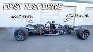 Custom Single Seater Supercar Pt 6. - FIRST TEST DRIVE WAS SURPRISING!