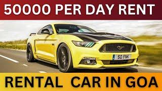 GOA || YELLOW MUSTANG || RENT CAR IN GOA || GOA VLOG || #goa