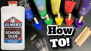 HOW TO make School Glue Medium (Recipe Included) Fluid Art with JMoPainting