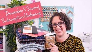 Unboxing "Stay Cosy" (December's SewHayleyJane Sewing Subscription Boxes)