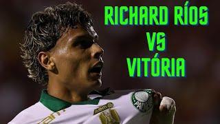 GARANTIU A VITÓRIA! - RICHARD RÍOS | PALMEIRAS vs Vitória - 14/04/2024 - Todos os lances.