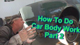 How To Do OVERALL Bodywork To A Car - Part 2 - Using BONDO DynaGlass