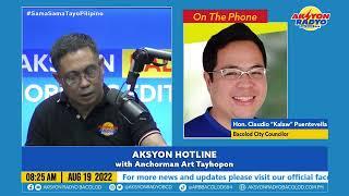 Interview of City Councilor Kalaw Puentevella on Aksyon Hotline with Anchorman Art Tayhopon