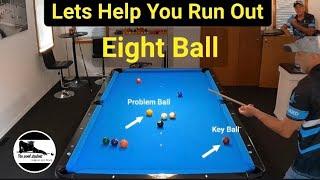 Running out an 8 ball pattern (BCA rules)