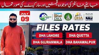 DHA Files Prices Updates: DHA Lahore | DHA Quetta | DHA Gujranwala | DHA Bahawalpur | 09 July 2024