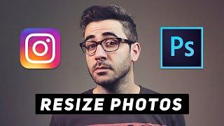 Resize Photos For Instagram: Photoshop Tutorial | Best Way to Save as JPEG