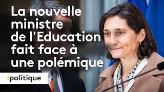 La nouvelle ministre de l'Education fait face à une polémique