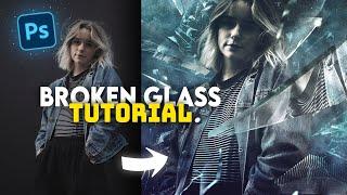 Broken Glass | Photoshop Tutorial | With PSD File + Resources