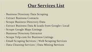 Scraping Business Data from Hotfrog